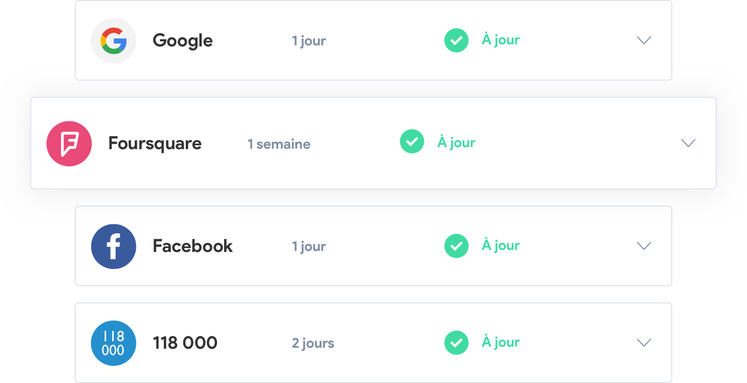 Suivez vos mises à jour
