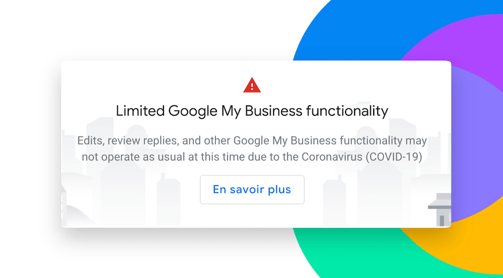 message google my business