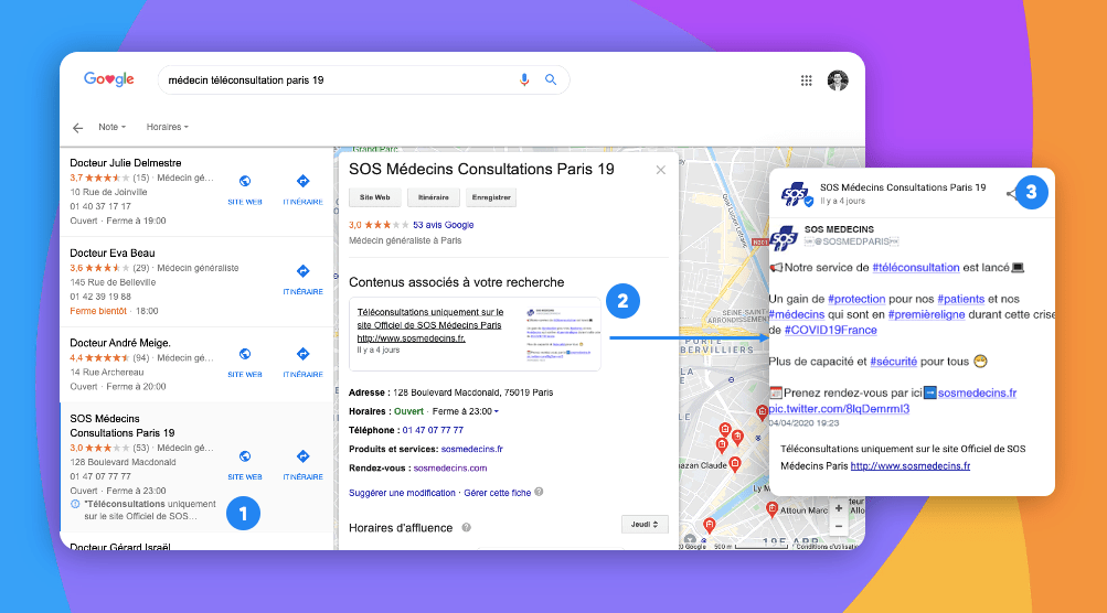 google post télémedecine