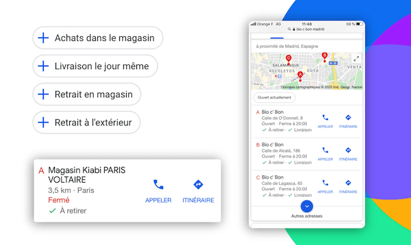 click&collect sur google my business