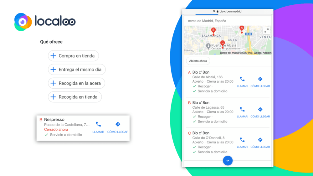 nuevos atributos click and collect de google my business