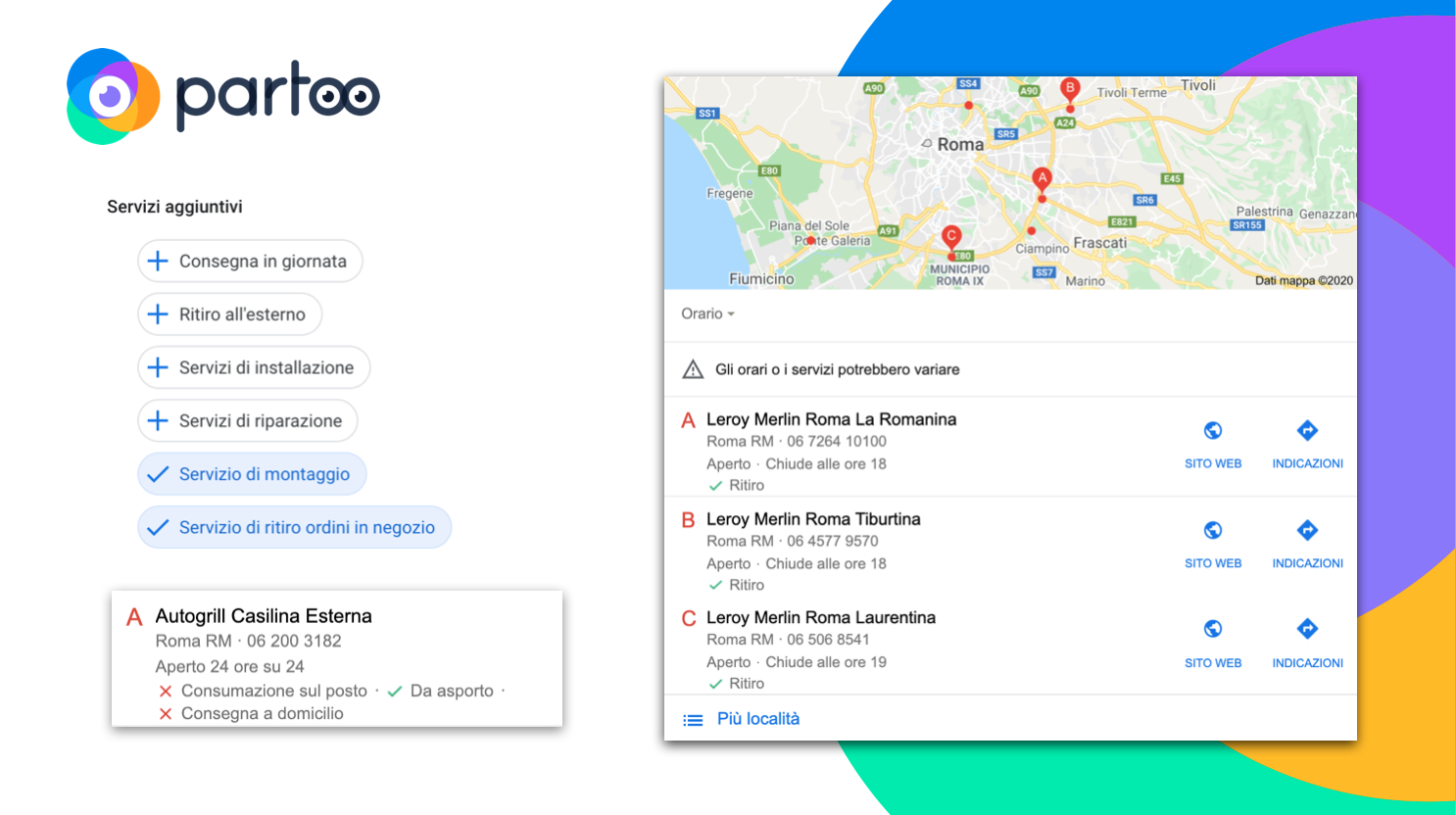 i nuovi attributi click&collect di google my business per i file di stabilimento con questo tipo di servizio