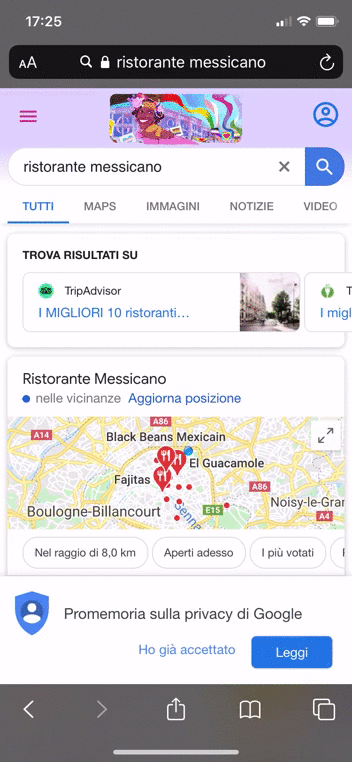 gif carosello photo schede google my buisness