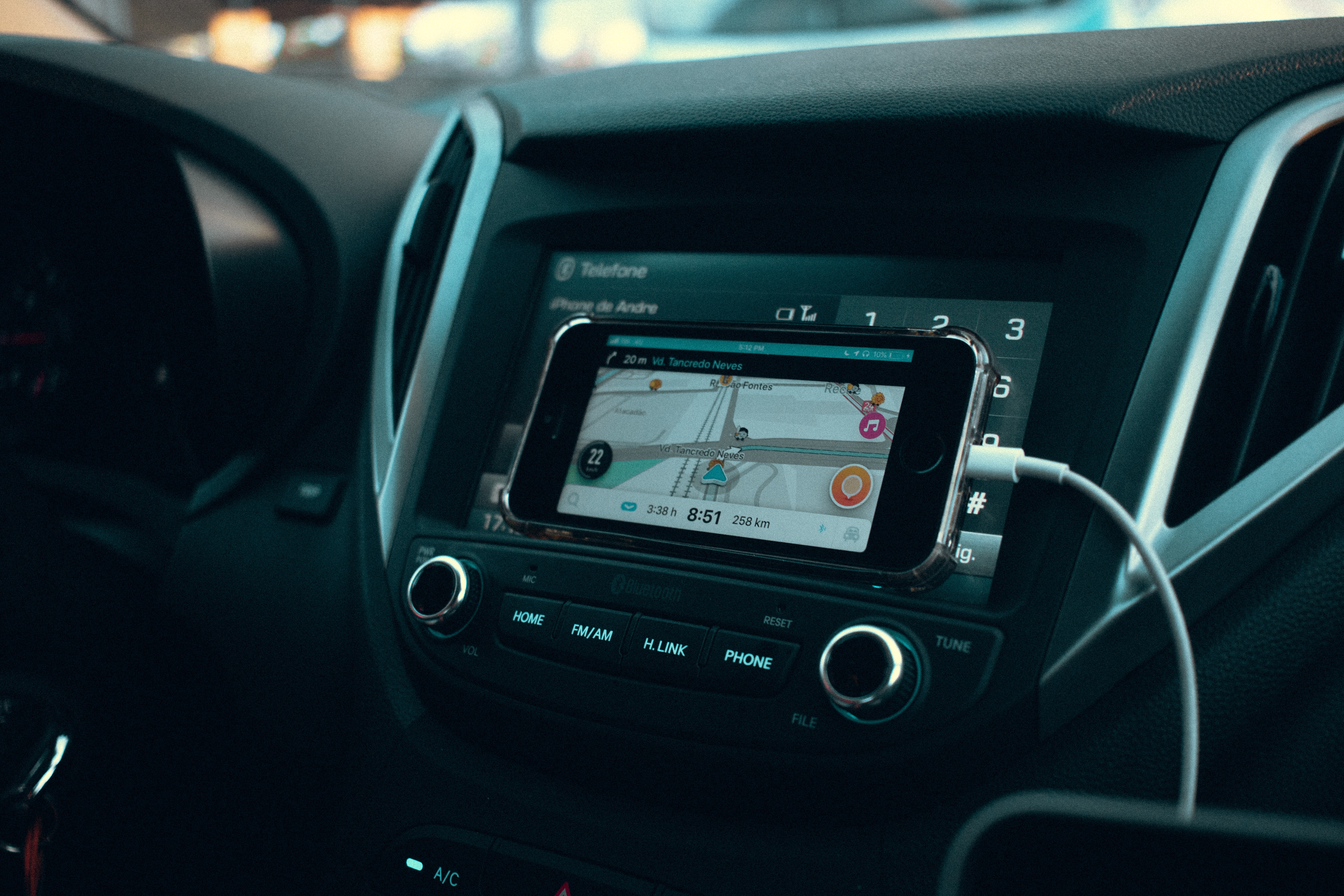 uso de gps durante la conducción