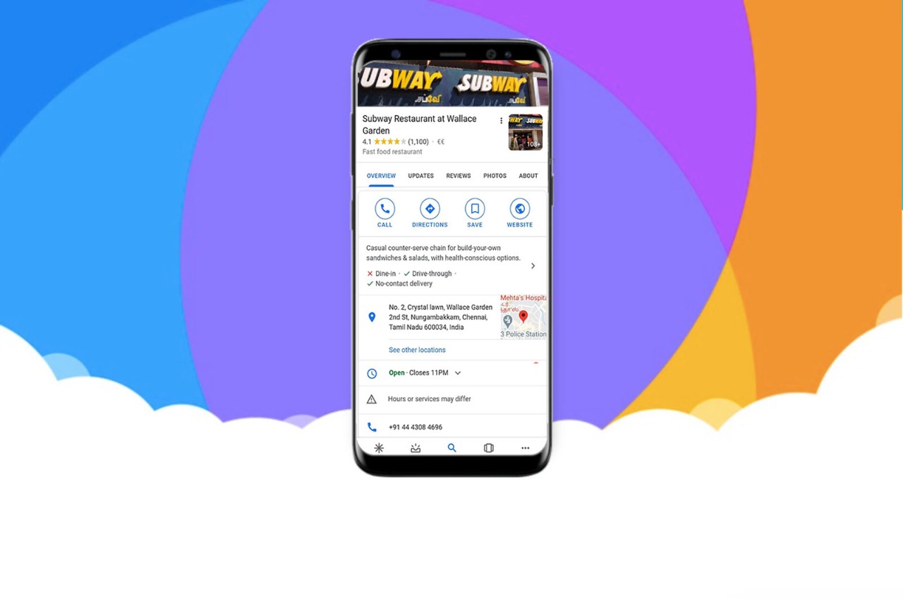 Subway Chennai Google information
