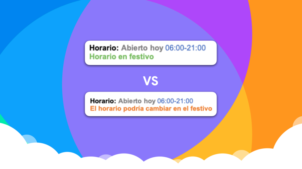 Añadir horarios excepcionales a tus fichas Google My Business puede ayudarte a mejorar tu posicionamiento SEO