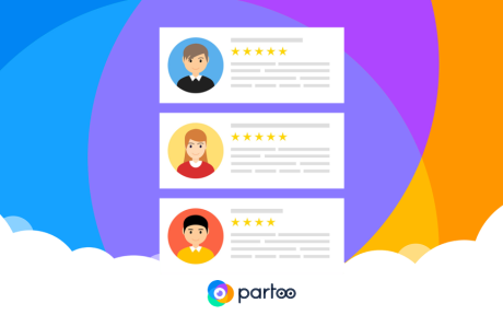 Une illustration montrant des avis clients sur Google