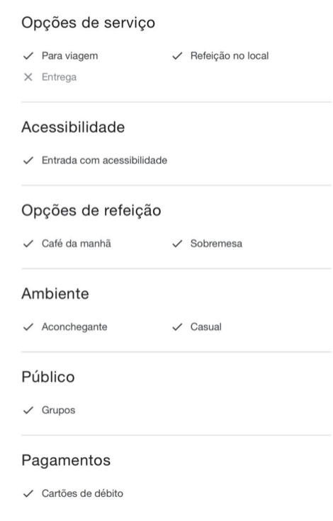 atributos ficha google my business