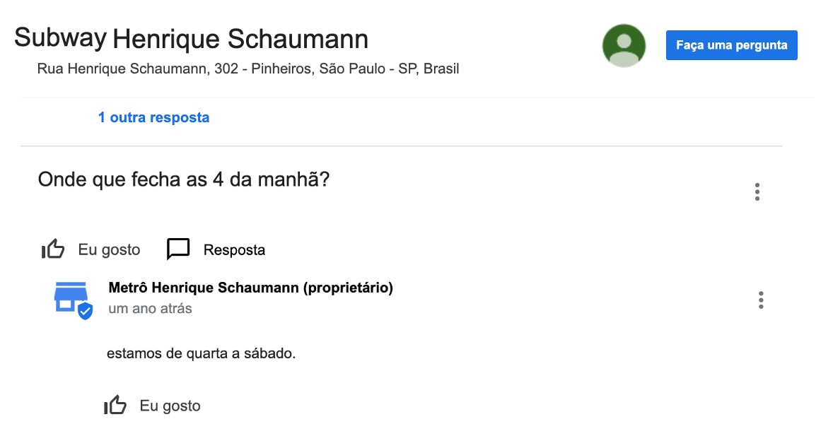 perguntas respostas gmb