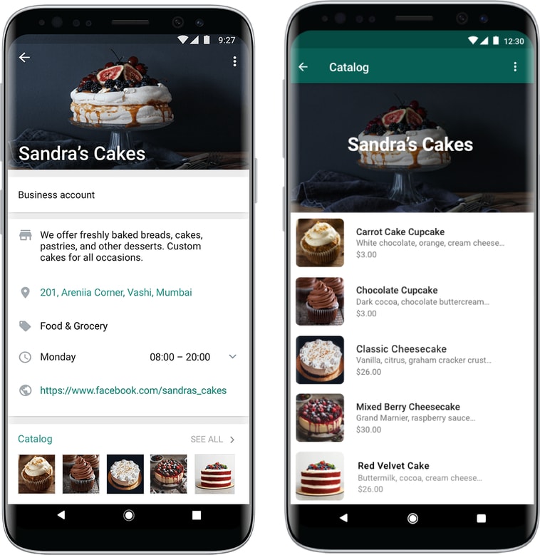 whatsapp business catalogo