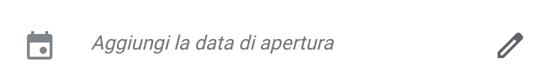 Aggiungi la data di apertura in Google Aggiungi la data di apertura in Google