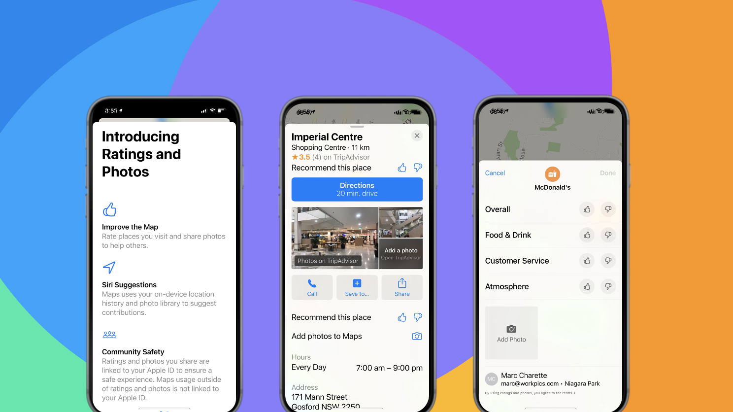 Nouvelle interface d'avis iOS14 Apple Plans