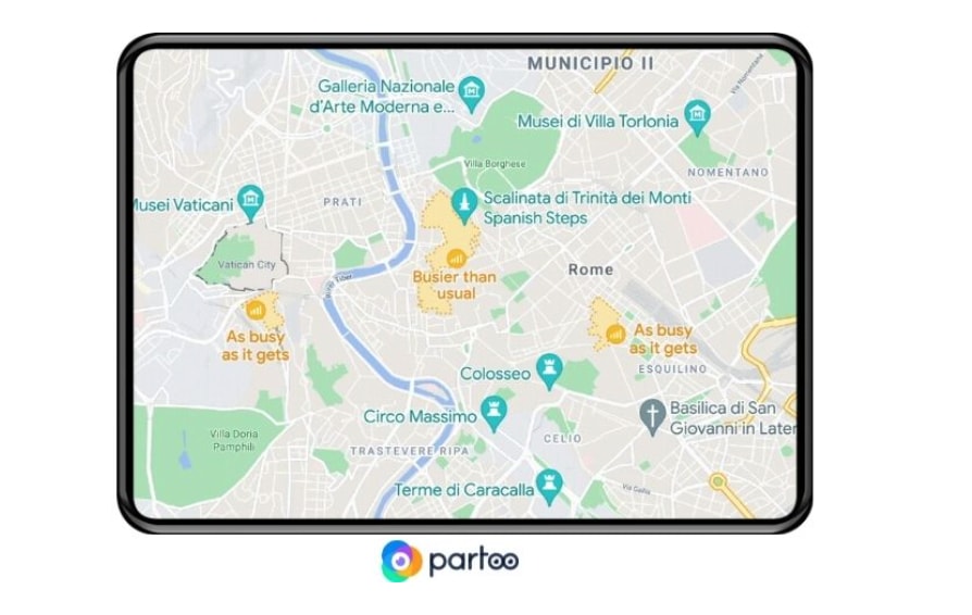 Google Maps zona de movimento