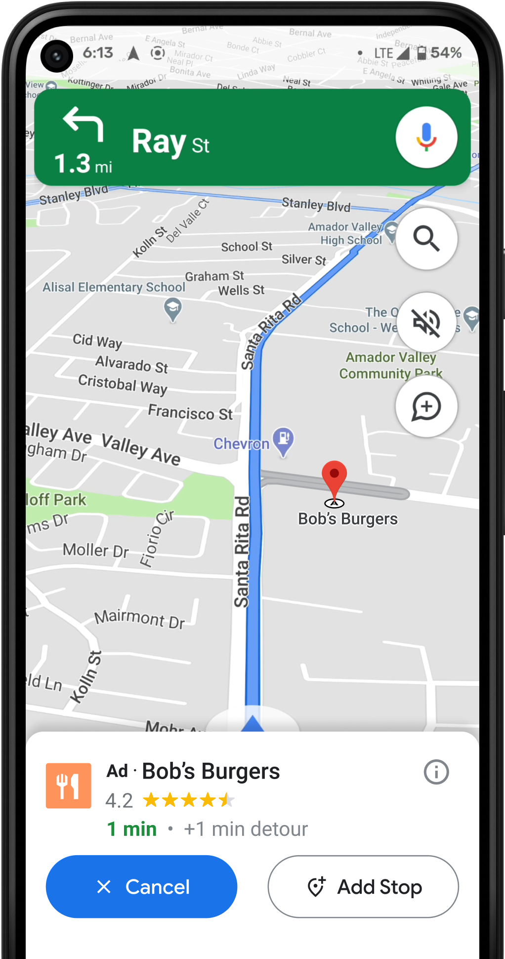 Google Ads Local itinéraire
