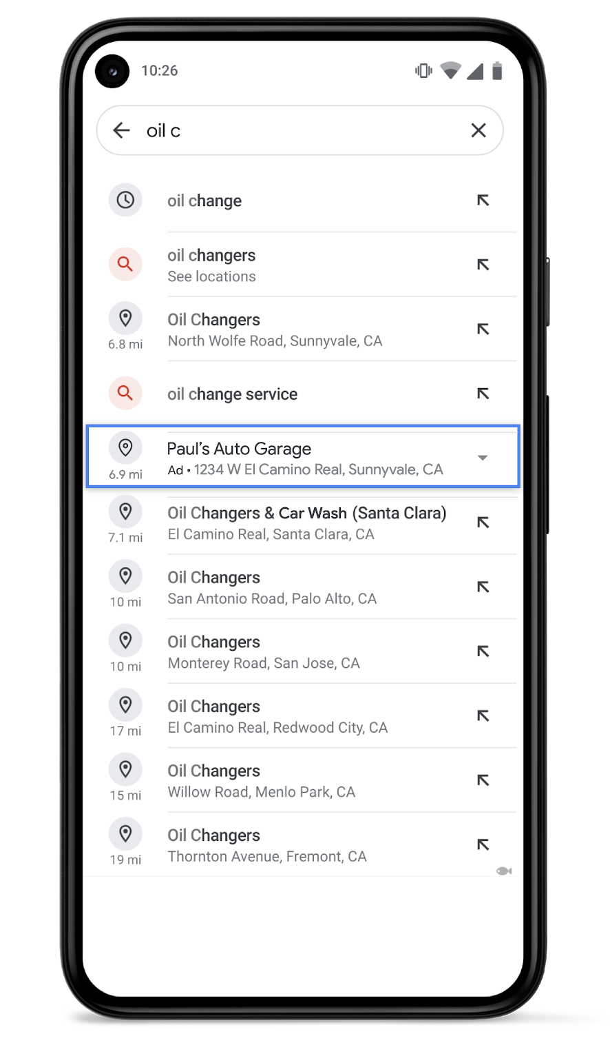 google-ads-local-liste-de-commerces Google Ads Local liste d'adresses sur Google Maps