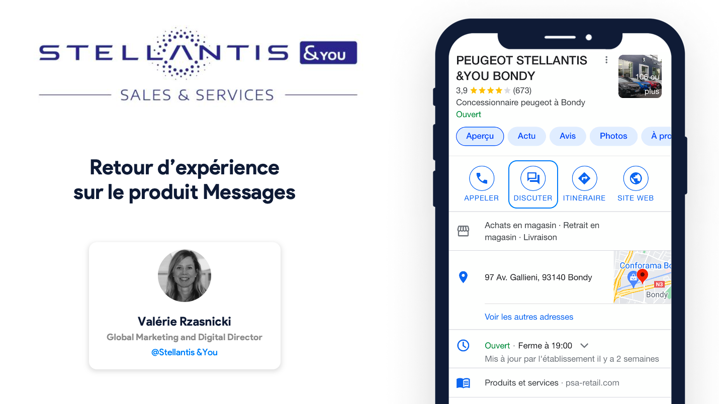 Stellantis présente ses feedbacks sur le Messaging
