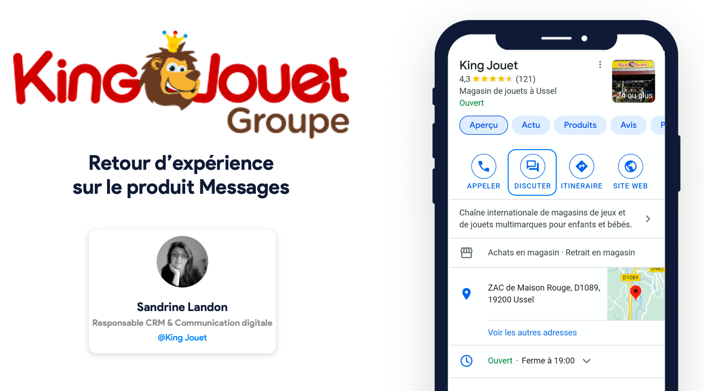 Retour d'expérience KIng Jouet sur le produit Messages