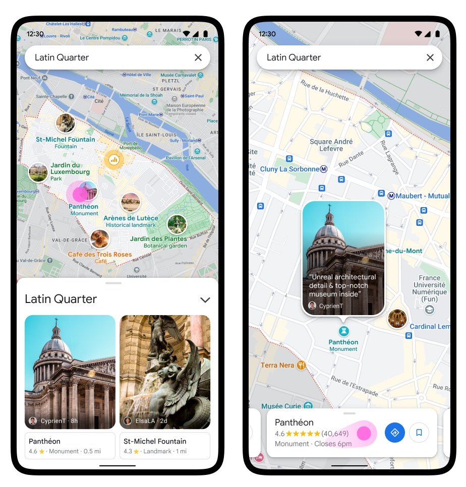 nouveautés google maps immersive view