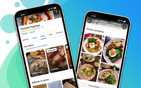 Menu restaurant sur une fiche Google My Business