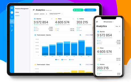 Les statistiques sur la plateforme Partoo