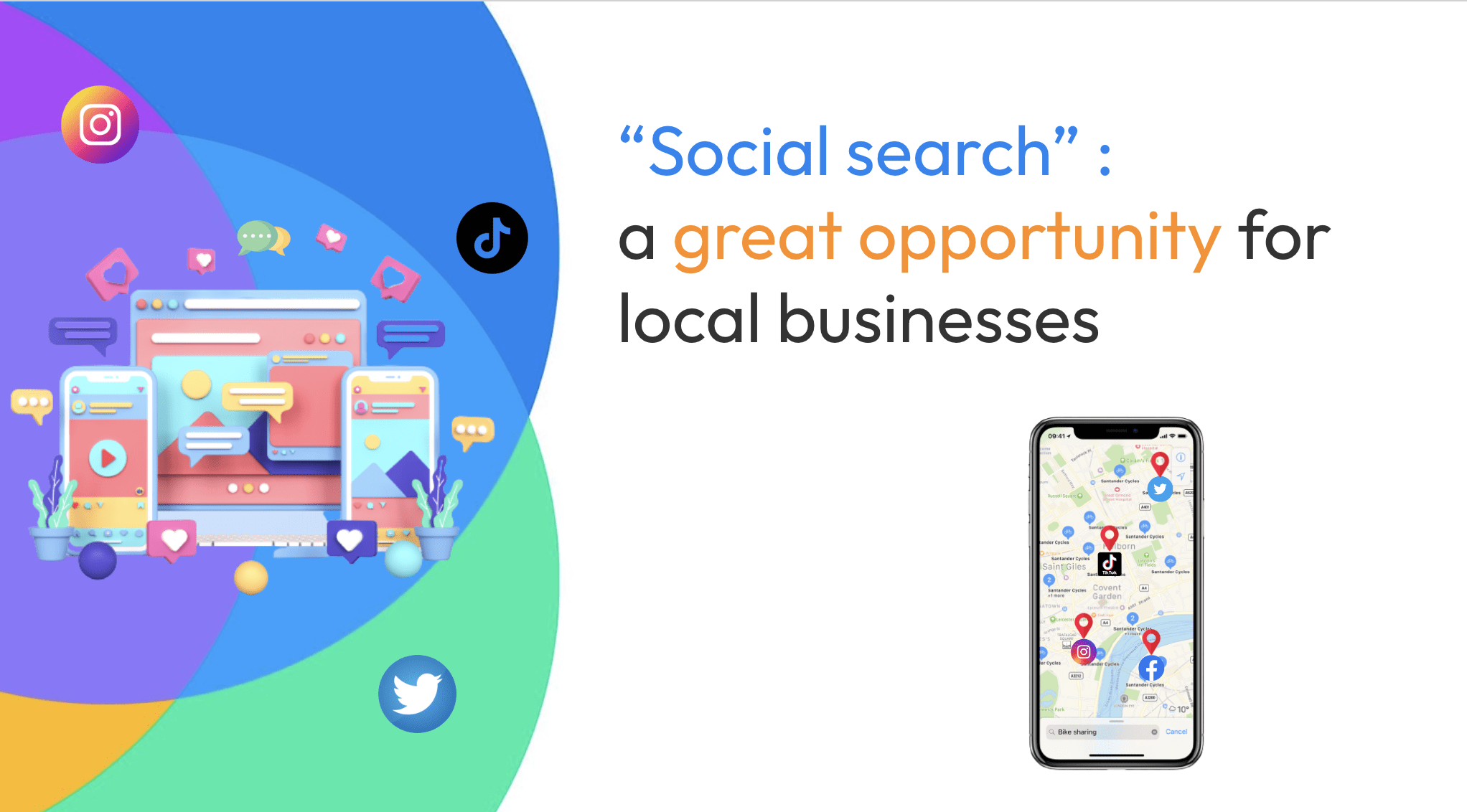 Social search is a great opportunity for local businesses