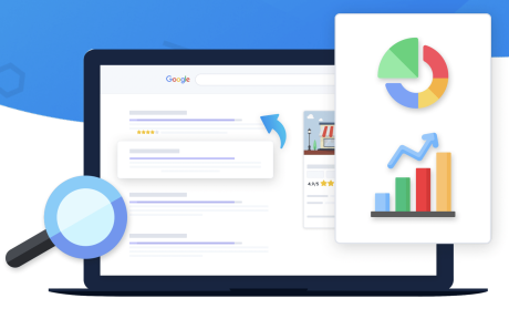 Une illustration représentant une fiche d'établissement Google Business Profile
