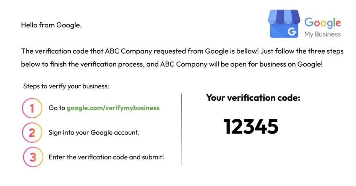 hoe to verify your Google Business listing via postcard