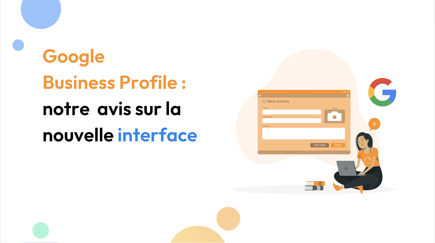 Une illustration de l'article présentant la nouvelle interface Business Profile