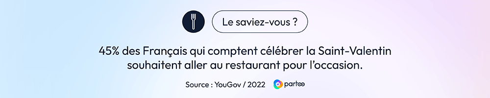 45% des français comptent célébrer la saint-valentin au restaurant