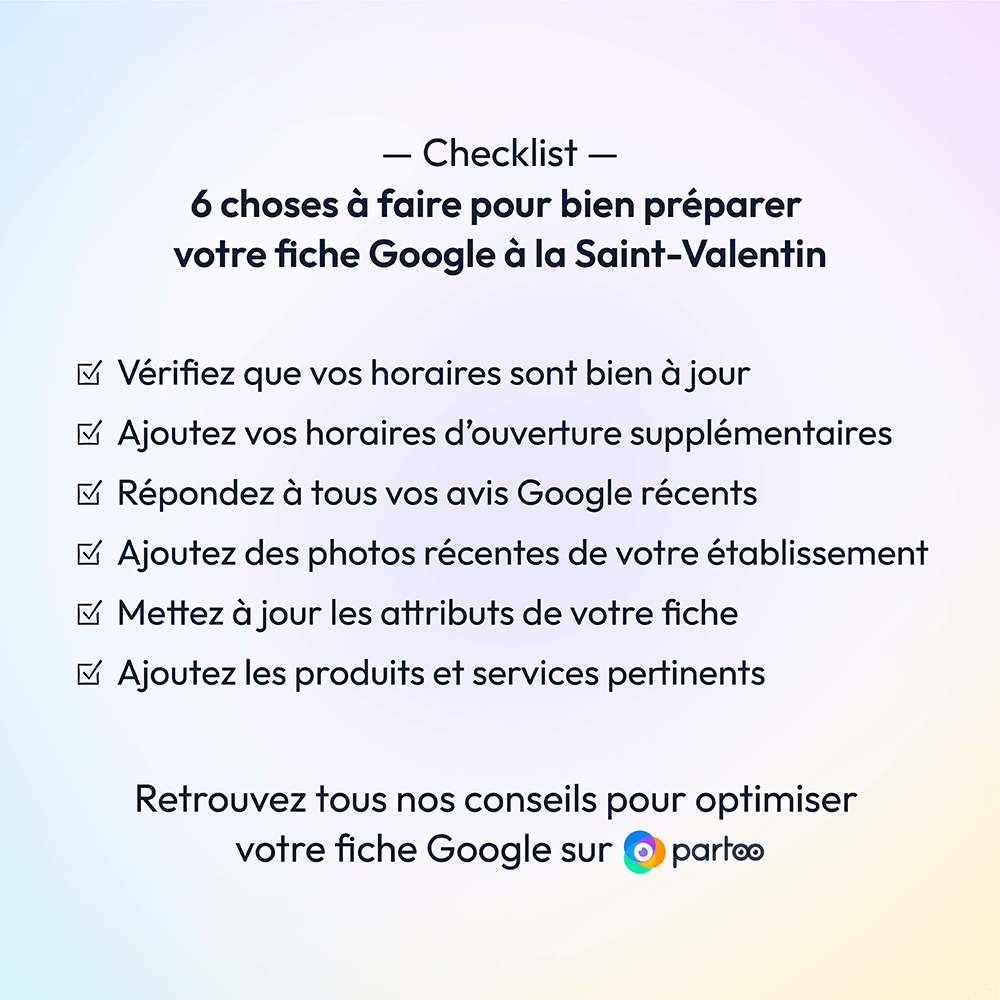 checklist de la Saint-Valentin pour votre entreprise