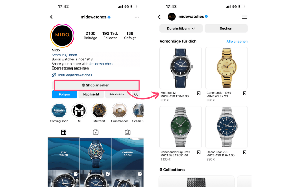 uhr verkaufen insta-boutique