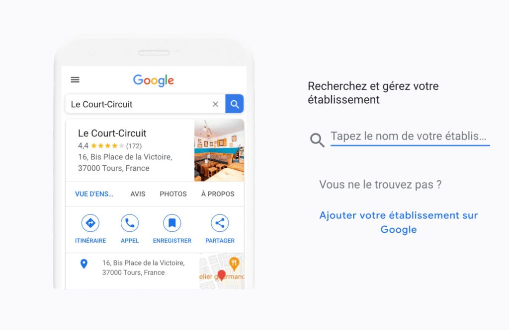 portail de création de fiche Google