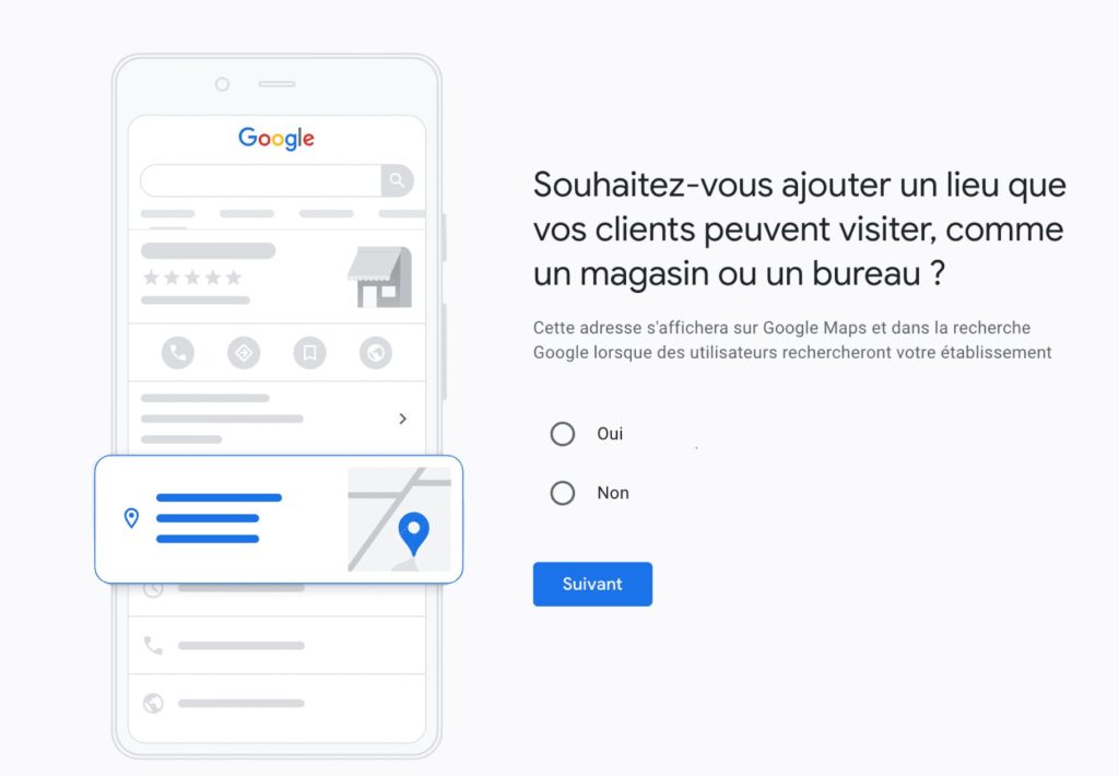 champ pour indiquer si l'établissement accueille du public