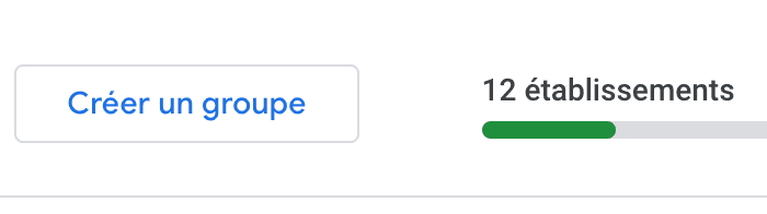 créer un groupe d'établissements google my business