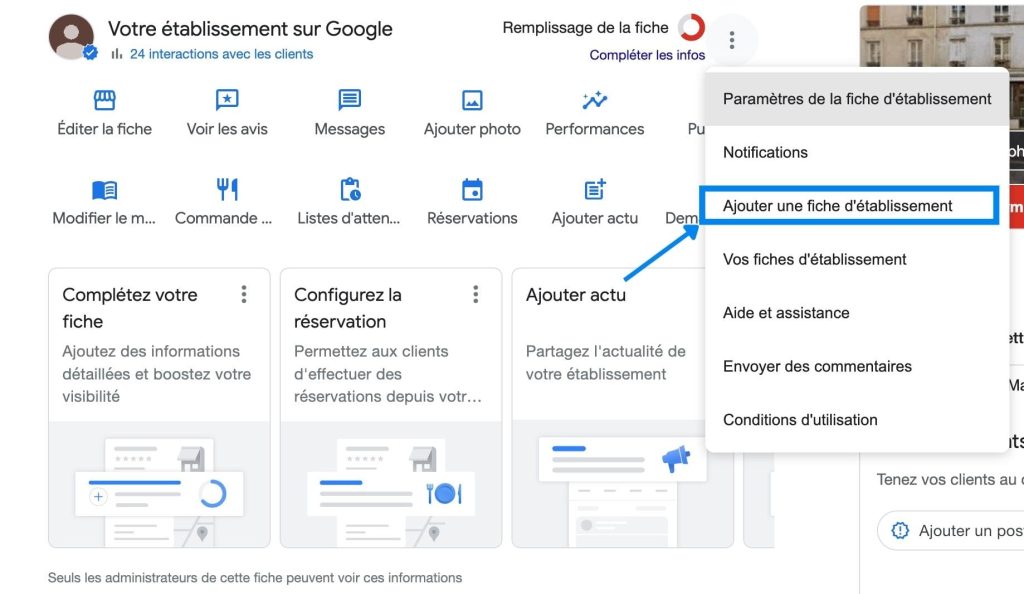 créer plusieurs fiches Google explications