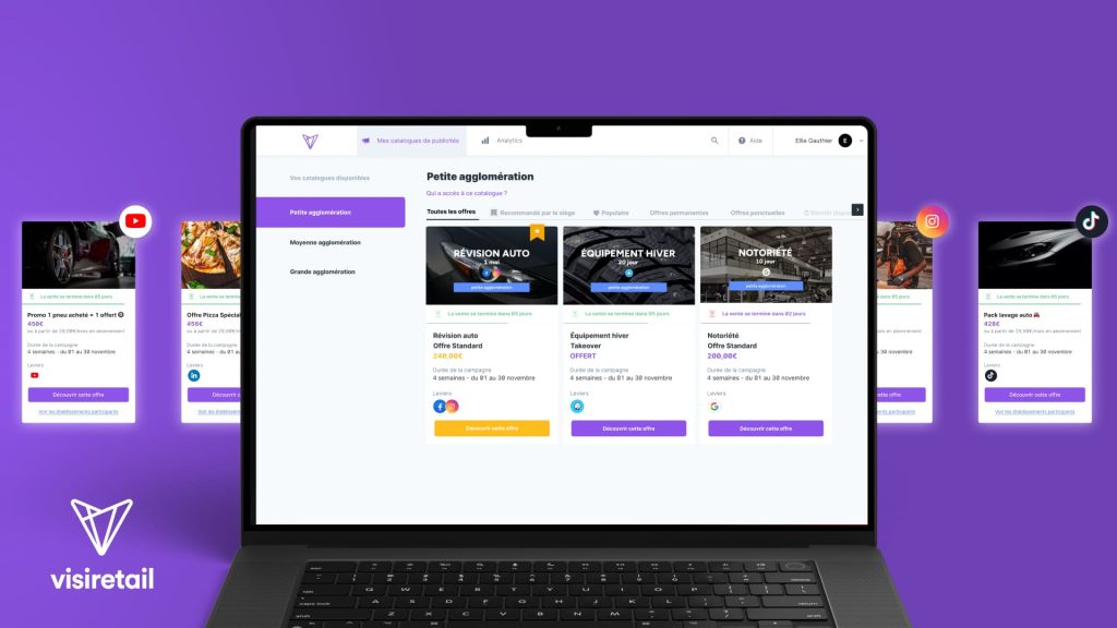 présentation de la plateforme visiretail
