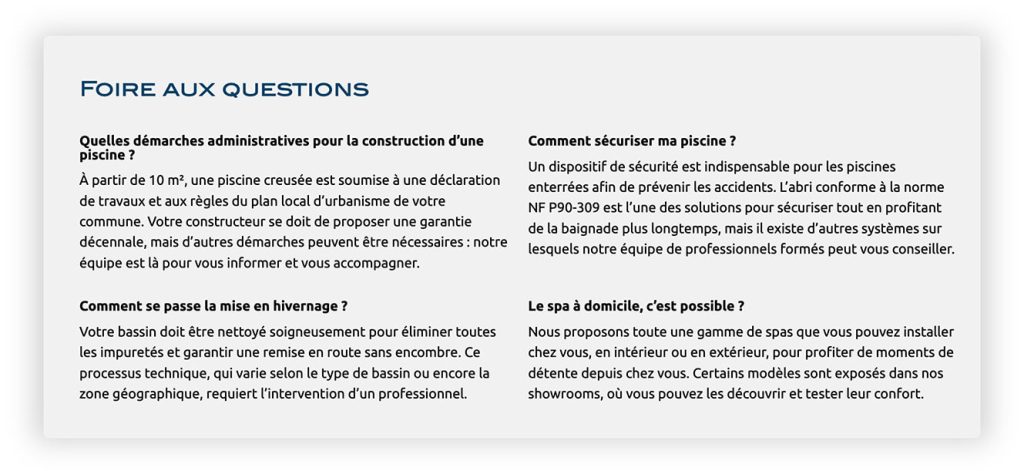 FAQ sur le Store Locator