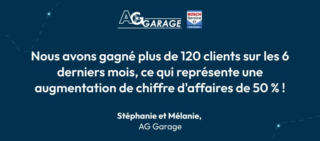 résultats d'AG Garage grâce à Partoo