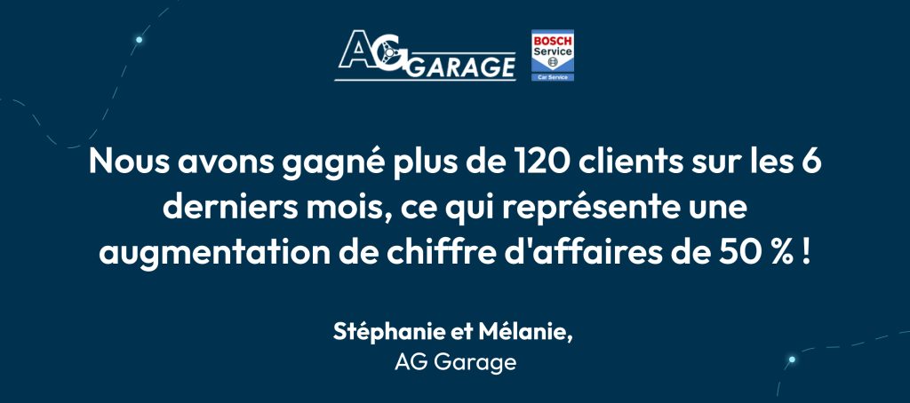 résultats d'AG Garage grâce à Partoo