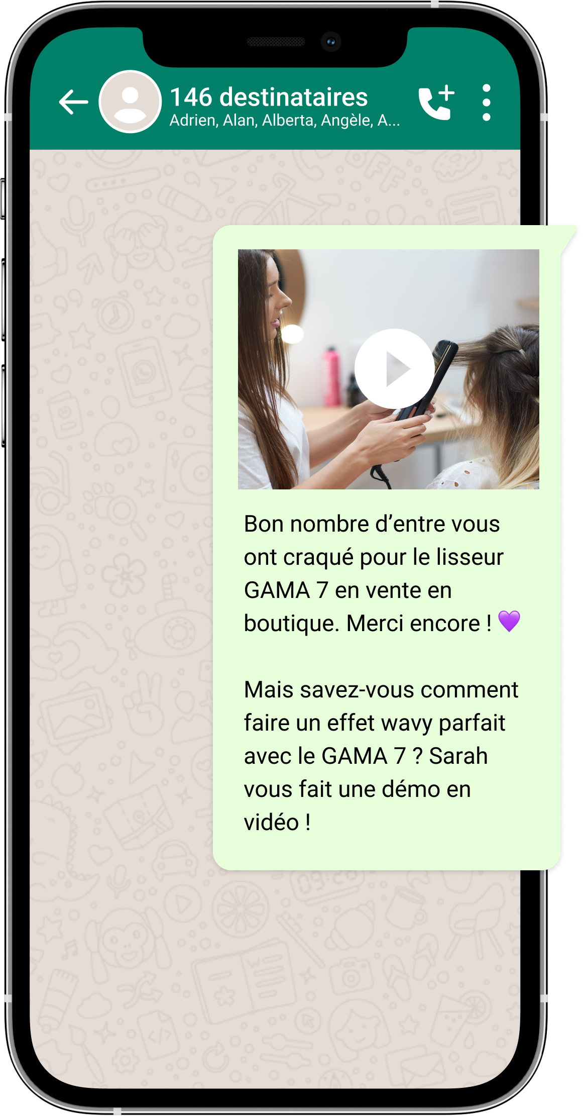 démonstration de produits ou de services sur whatsapp business