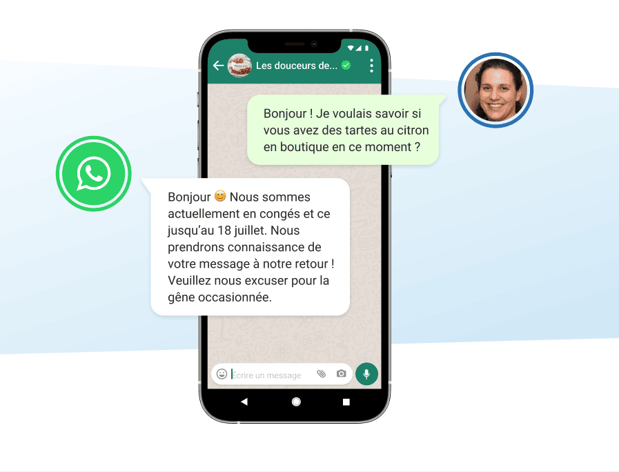 message d'absence whatsapp exemple