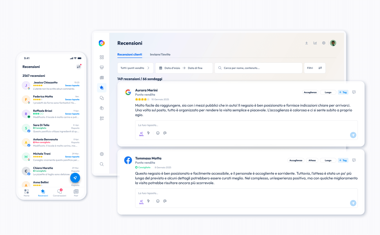 review management centralise reviews