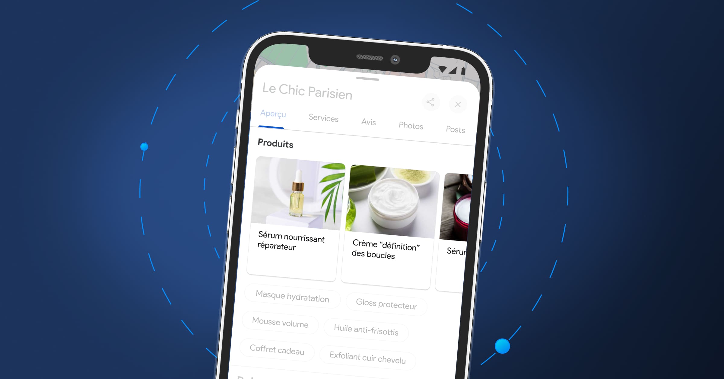 ajouter des produits à votre fiche google