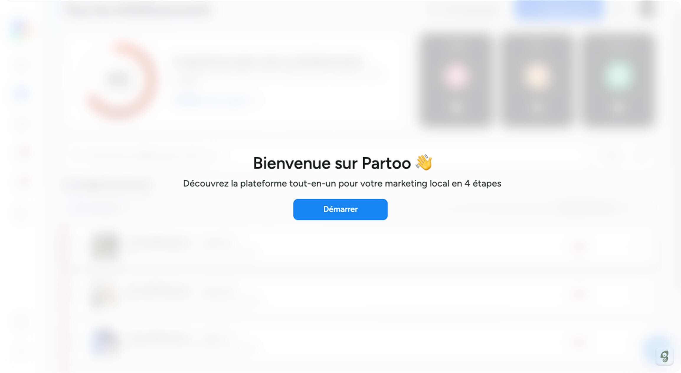 visite guidée de la plateforme partoo