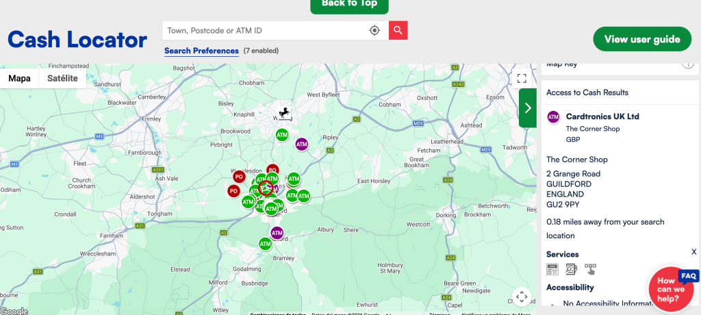 A example of a service locator, in this case a cash locator