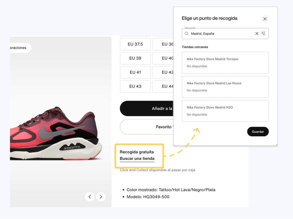Ejemplo de product locator