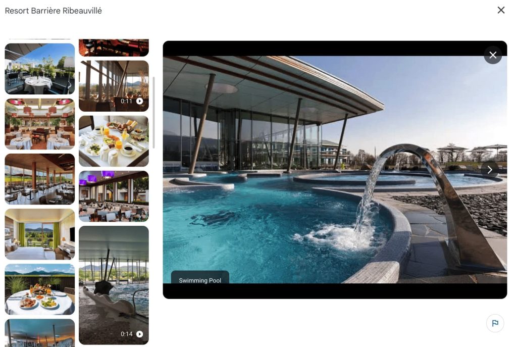 Hotel pictures on Google listings
