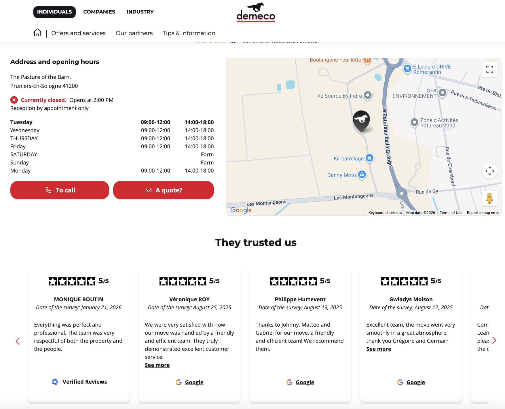 Reviews Store Locator