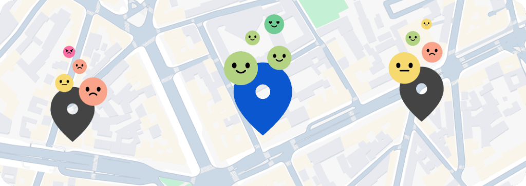 illustration of customer review sentiment
