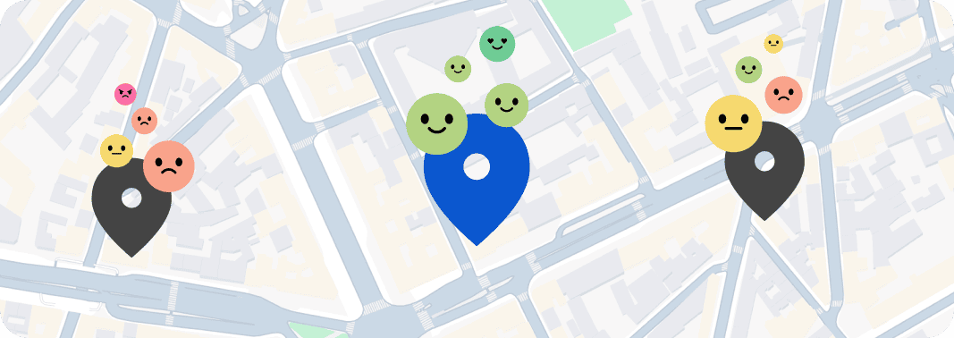 illustration du sentiment des avis clients